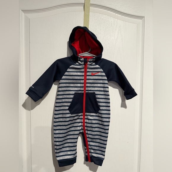 Nike Other - Nike Kids Striped One Piece - Navy and Red